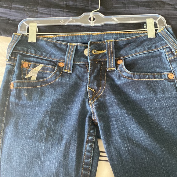 True Religion y2k jeans painted pockets excellent condition size 27 authentic - Picture 4 of 10